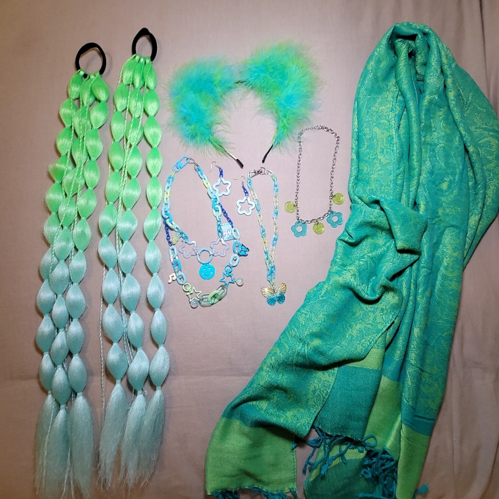 Britts Blossoms Green Blue Rave Festival Bundle